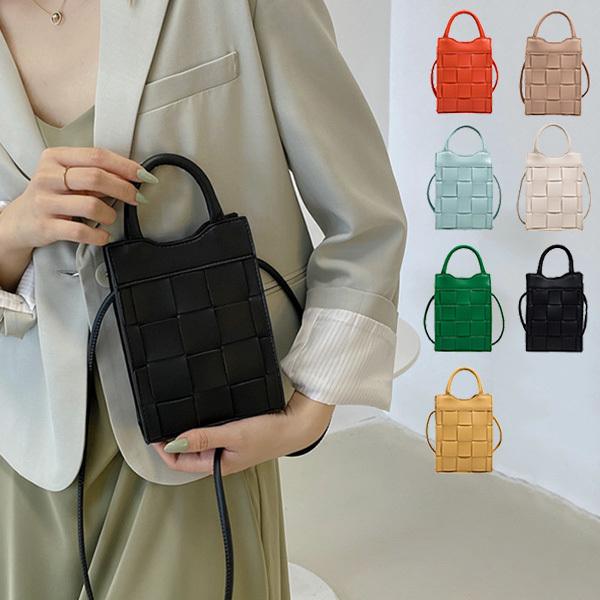 ショルダーバッグ ハンドバッグ 2WAY 肩掛け 斜めがけ 小さい 無地