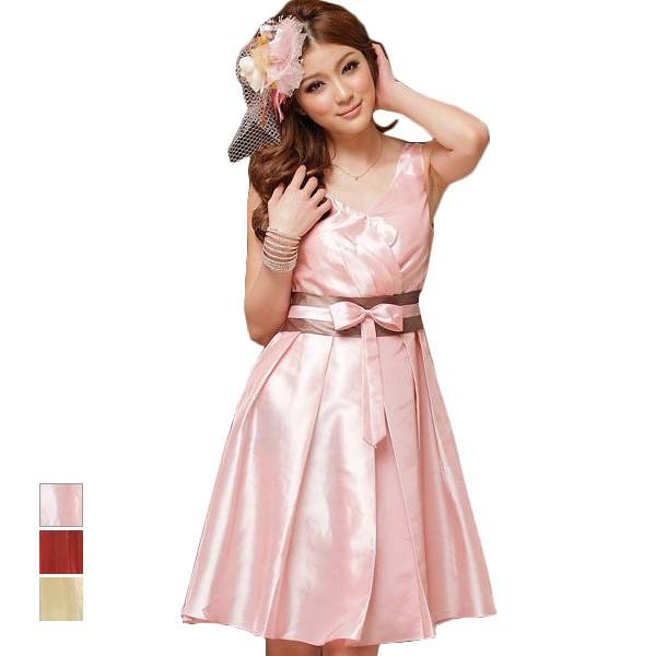 パーティードレス パーティドレス 結婚式 披露宴 謝恩会 ノースリーブ ミディ ドレス ワンピ 膝丈 フレア Aライン カジュアル ピンク レッド 赤 Sb Bf23 パーティードレス Style Block 通販 Yahoo ショッピング