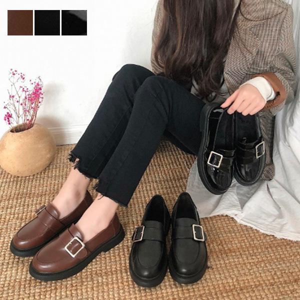 STYLEBLOCK ローファーシューズ フラットシューズ ローヒール 黒 STYLEBLOCK ローファーシューズ フラットシューズ ローヒール 黒
