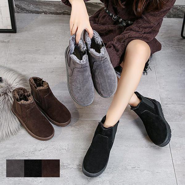 ムートンブーツ サイドゴア ブーツ ショート 厚底 ボア 裏起毛 暖かい 冬 秋 無地 フラット 靴 シューズ レディース Sb Boots142 メンズファッション Styleblockmen 通販 Yahoo ショッピング
