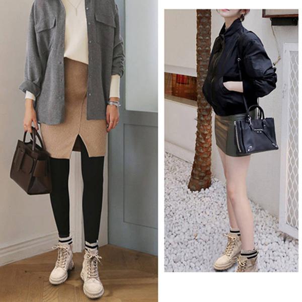 ブーツ ショート ソックス 厚底 冬 レースアップ ラインソックス 韓国 シューズ 靴 レディース Sb Boots150 メンズファッション Styleblockmen 通販 Yahoo ショッピング