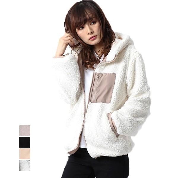 ジャケット ブルゾン ボアジャケット ジップアップ フード付き 胸ポケット カジュアル 長袖 無地 ミディアム ハーフ アウター レディース Sb F 5 メンズファッション Styleblockmen 通販 Yahoo ショッピング