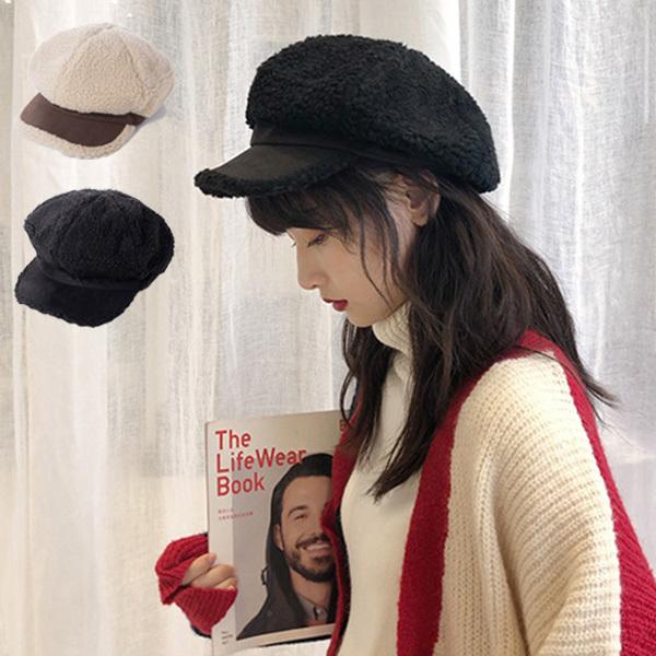 キャスケット ハット ボア 冬 暖かい 無地 韓国 帽子 レディース Sb Hat0 メンズファッション Styleblockmen 通販 Yahoo ショッピング