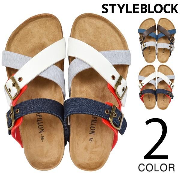 サンダル コンフォートサンダル ストラップ デニム 靴 シューズ メンズ Sb Pa 28 メンズファッション Styleblockmen 通販 Yahoo ショッピング