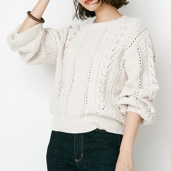 ニット セーター レディース コーデ 長袖 クルーネック アクリル 針抜き 無地 トップス セール 2818s Sb R メンズファッション Styleblockmen 通販 Yahoo ショッピング