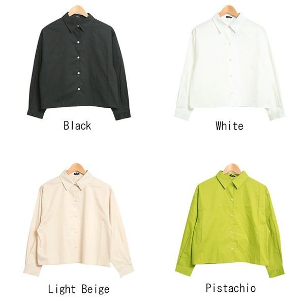 シャツ シャツブラウス レディース 長袖 オフィス コーデ 白 黒 おしゃれ バックプリーツ ショート丈 無地 トップス Sb R メンズファッション Styleblockmen 通販 Yahoo ショッピング