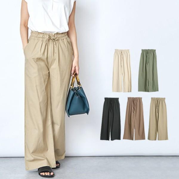 パンツ 春夏 ワイドパンツ ロングパンツ レディース イージー ウエストゴム フルレングス 無地 セットアップ リネン 春 カジュアル 12分丈 ボトムス Sb R メンズファッション Styleblockmen 通販 Yahoo ショッピング