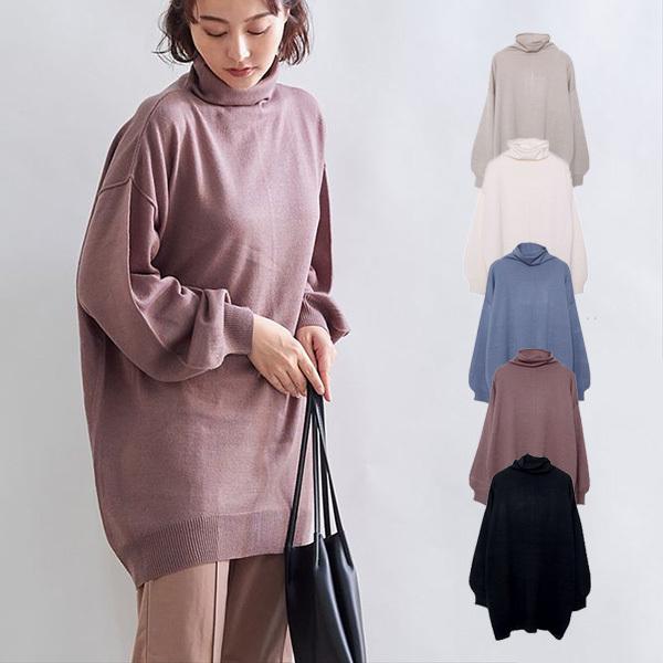 ニット セーター タートルネック 秋 冬 無地 黒 長袖 ルーズ ドロップショルダー トップス レディース Sb R パーティードレス Style Block 通販 Yahoo ショッピング