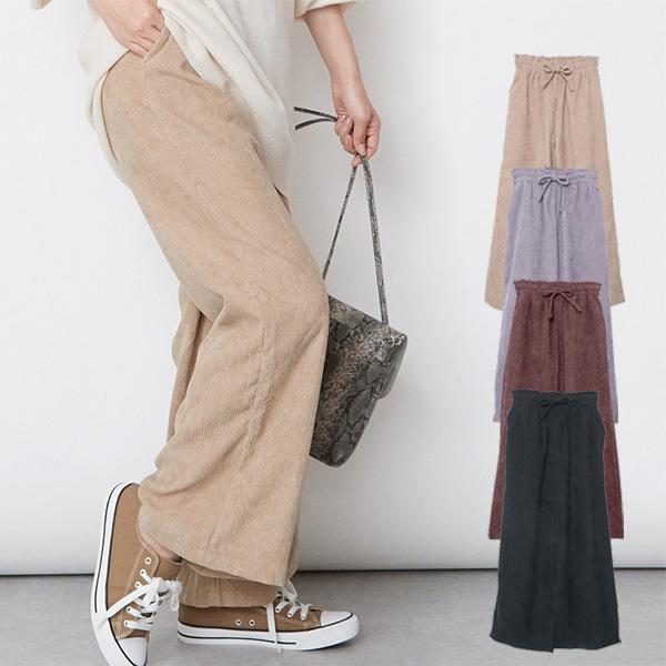 ワイドパンツ イージーパンツ きれいめ ロング コーデュロイ 無地 秋 冬 おしゃれ ボトムス パンツ レディース Sb R メンズファッション Styleblockmen 通販 Yahoo ショッピング