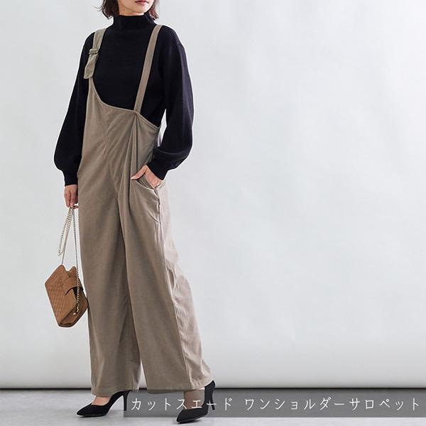 サロペット オーバーオール オールインワン パンツ スエード コーデ ワンショルダー 秋 冬 Vネック ロング 無地 ボトムス レディース Sb R メンズファッション Styleblockmen 通販 Yahoo ショッピング