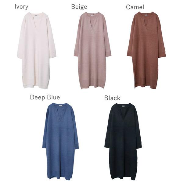 ニットワンピース ワンピース ロング Vネック 秋 冬 長袖 無地 Iライン スリット リブ 男ウケ コーデ 白 レディース Sb R パーティードレス Style Block 通販 Yahoo ショッピング