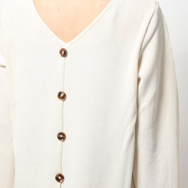 無地 ワンピース 春夏 ワンピース ニットワンピース ニットソー クルーネック 丸首 長袖 Aライン 2way 前後着用可能 ロング丈 バックボタン レディース Sb R Styleblock スタイルブロック 通販 Yahoo ショッピング