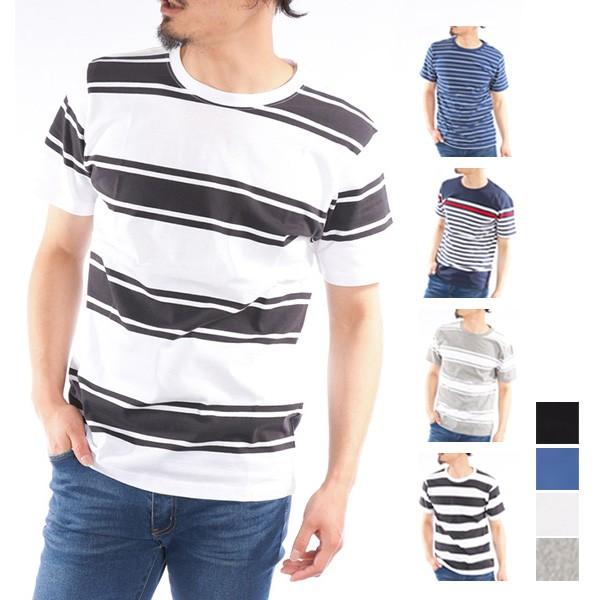 Tシャツ メンズ 半袖 おしゃれ アメカジ ボーダー 綿100 コットン クルーネック トップス Sb S メンズファッション Styleblockmen 通販 Yahoo ショッピング