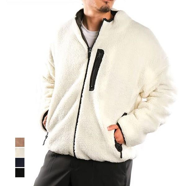 ジャケット ブルゾン ボアジャケット シープボア リバーシブル 2way キルティング 中綿 フリース オーバーサイズ アウター メンズ Sb S メンズファッション Styleblockmen 通販 Yahoo ショッピング