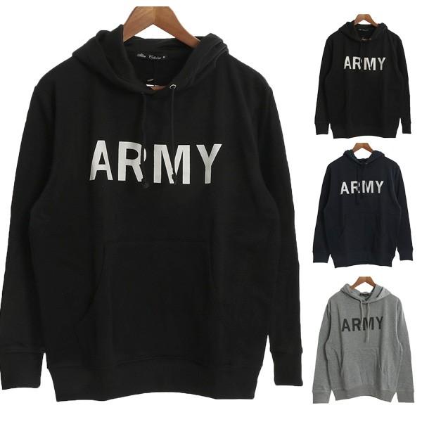 裏起毛 パーカー プルパーカー プルオーバーパーカー ロゴ Army トップス メンズ Sb S メンズファッション Styleblockmen 通販 Yahoo ショッピング