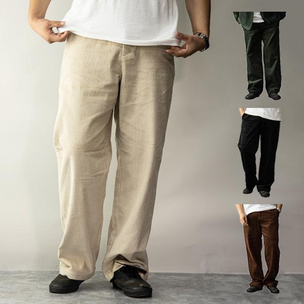 ワイドパンツ バギーパンツ コーデュロイ セットアップ タック ロング 12分丈 コール ボトムス カジュアルパンツ メンズ Sb Sa メンズファッション Styleblockmen 通販 Yahoo ショッピング