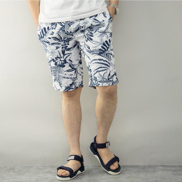 ハーフパンツ ショートパンツ ショーツ イージー ボタニカル 花柄 総柄 スウェット 裏毛 夏 5分丈 部屋着 ルームウェア パンツ ボトムス メンズ Sb Sa メンズファッション Styleblockmen 通販 Yahoo ショッピング