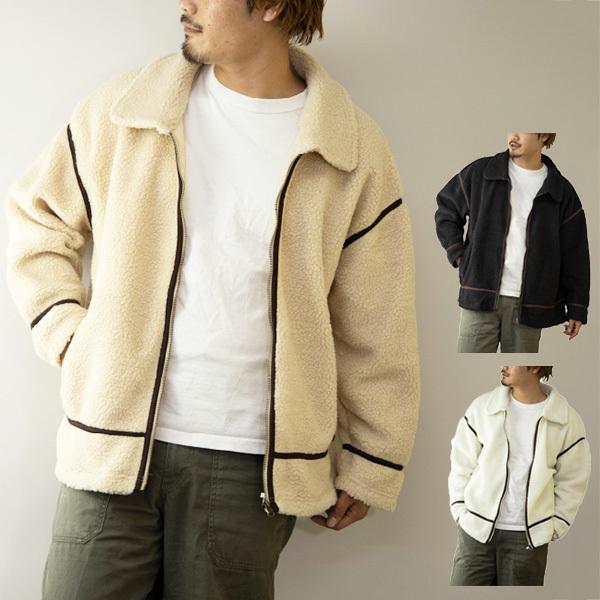 フライトジャケット ボアブルゾン 秋 冬 ビッグ オーバーサイズ 白 ペア 暖かい アウター ジャンパー ユニセックス メンズ Sb Sa メンズファッション Styleblockmen 通販 Yahoo ショッピング