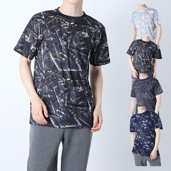Tシャツ カットソー ドライ 半袖 総柄 スポーツ トレーニングウェア おしゃれ 夏 トップス ユニセックス トップス メンズ Sb Sa250 メンズファッション Styleblockmen 通販 Yahoo ショッピング