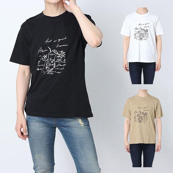 Tシャツ カットソー ロゴ イラスト プリント コットン 綿100 丸首 クルーネック 半袖 夏 おしゃれ ユニセックス トップス メンズ セール 2818s Sb Sa メンズファッション Styleblockmen 通販 Yahoo ショッピング