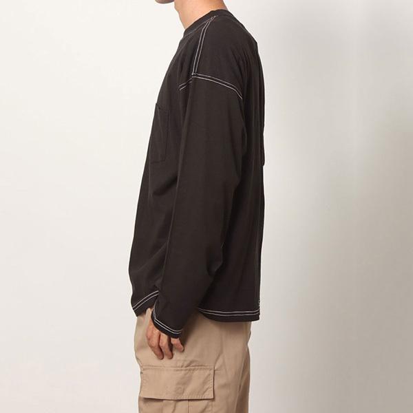 STYLEBLOCK Tシャツ カットソー ロンT 無地 ステッチ 長袖 STYLEBLOCK Tシャツ カットソー ロンT 無地 ステッチ 長袖