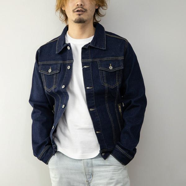 デニムジャケット Gジャン ポケット ストレッチ 長袖 無地 春 白 アウター ユニセックス メンズ Sb Sa メンズファッション Styleblockmen 通販 Yahoo ショッピング