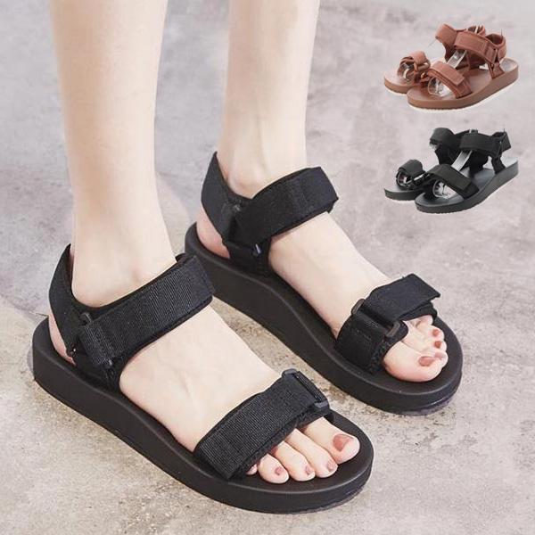 サンダル スポーツサンダル ベルトサンダル 歩きやすい 厚底 夏 ヒール ウェッジ 黒 無地 マジックテープ ベルクロ シューズ 靴 レディース Sb Sandal112 メンズファッション Styleblockmen 通販 Yahoo ショッピング