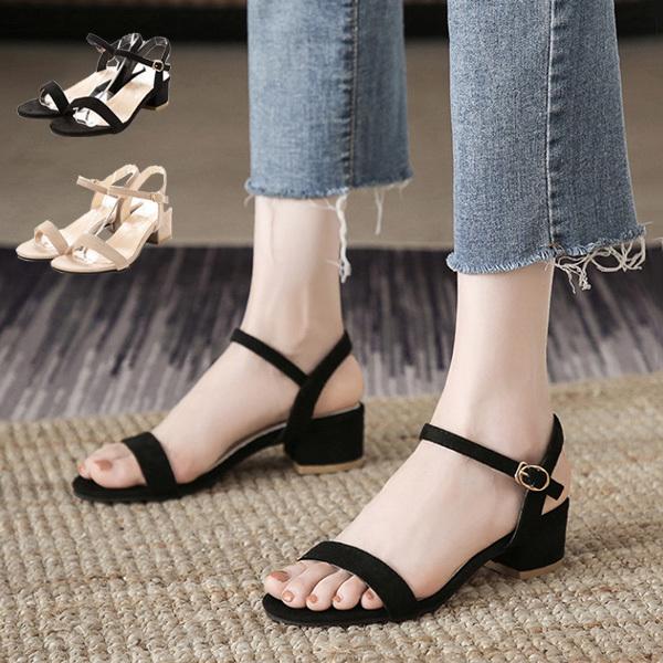 サンダル ストラップサンダル ヒール 太ヒール 歩きやすい 黒 夏 スエード シューズ 靴 レディース セール 2818s Sb Sandal234 メンズファッション Styleblockmen 通販 Yahoo ショッピング