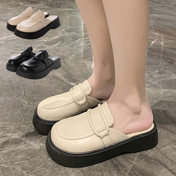 STYLEBLOCK ミュールサンダル サンダル ローファー 厚底 太