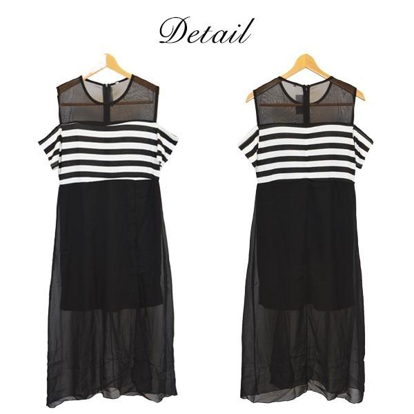 ワンピース ボーダー 春夏 ワンピ マキシワンピース シフォンワンピ レディース Sb V G564d 541 Styleblock スタイルブロック 通販 Yahoo ショッピング
