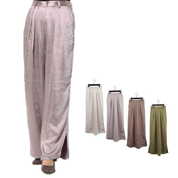 パンツ 春夏 ワイドパンツ イージーパンツ サテン ウエストゴム ロングパンツ 無地 12分丈 ボトムス レディース Sb X249 メンズファッション Styleblockmen 通販 Yahoo ショッピング