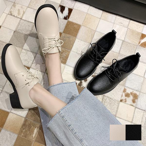 レースアップシューズ 内ボア Puレザー 革 ローヒール 暖かい 冬 秋 無地 靴 シューズ レディース セール 2818s Sb Boots137 パーティードレス Style Block 通販 Yahoo ショッピング