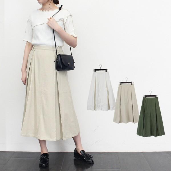 スカート ロング 春 フレアスカート カツラギ タック コットン 綿100 無地 コーデ ボトムス レディース セール 2818s Sb X メンズファッション Styleblockmen 通販 Yahoo ショッピング