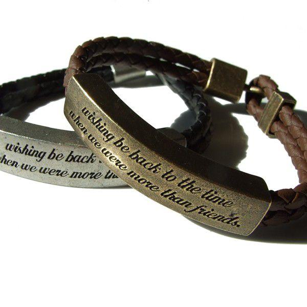 ブレスレット メンズ 人気 アンティーク加工 メンズブレスレット レザー風 ゴールド色 シルバー色 ブラック ブラウン アクセサリー Mnl176 Style By 通販 Yahoo ショッピング