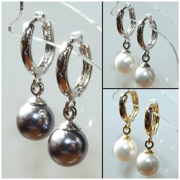 ピアス レディース パール 人気 フープ シンプル ブラック 黒 ホワイト 白 真珠 レディースピアス シルバー色 ゴールド色 Buyee Buyee Japanese Proxy Service Buy From Japan Bot Online