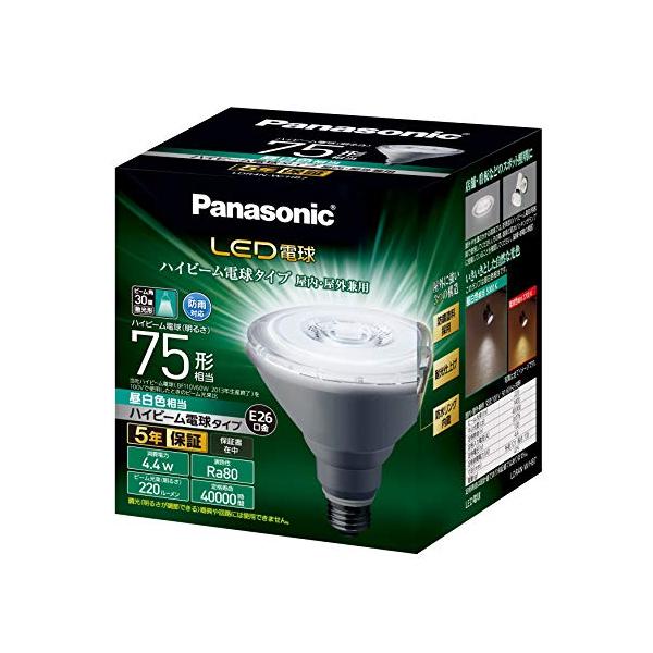 パナソニック LED電球 口金直径26mm 電球75W形相当 昼白色相当(4.4W