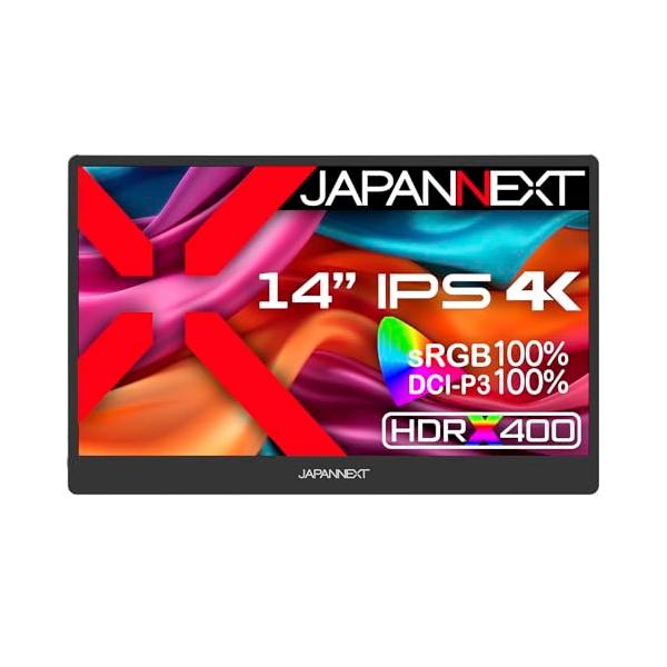 JAPANNEXT 14インチ モバイルモニター IPS パネル 4K UHD 3840x2160