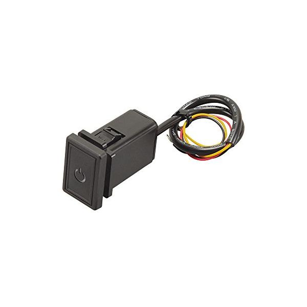 エーモン(amon) プッシュスイッチ(トヨタ車用) ON-OFF DC12V・500mA LED照光タイプ 発光色:ホワイト 3216