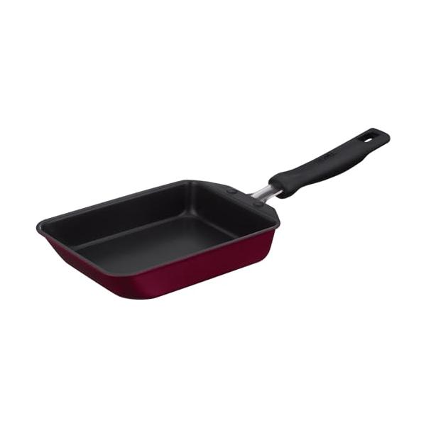 サーモス デュラブルシリーズ 玉子焼きフライパン 13cm レッド ガス火・IH対応 焦げつきにくい 耐久性コーティング PFOA PFOS不使