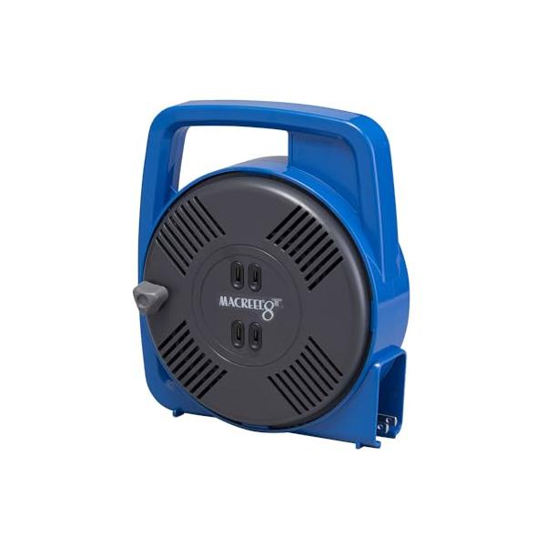 他サイト： ハタヤ (HATAYA) コードリール 屋内用 ホームリール 100V型 手動巻 8m 温度センサー内蔵 (電線溶解防止機能) コンセント2個の商品画像