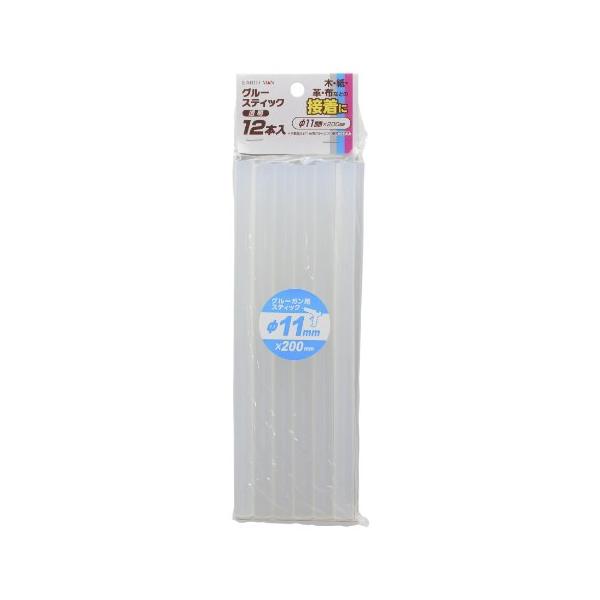他サイト： 高儀 グルースティック 透明 φ11mm×200mm 12本入 EARTH MAN φ11mm用グルーガン対応 接着 固定 貼り付け たかぎの商品画像