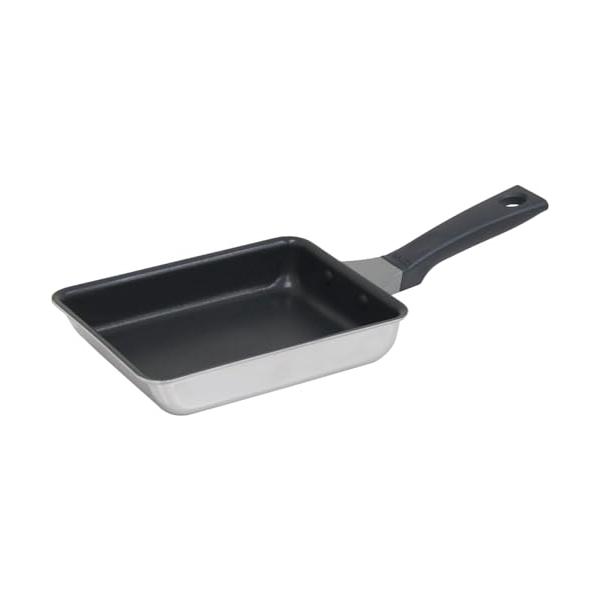 ウルシヤマ金属工業 卵焼き器 19x14cm 熱伝導性と保温性でムラなく加熱 美味しく調理 ガス・IH対応 こびりつきにくい テフロンプラチナ加