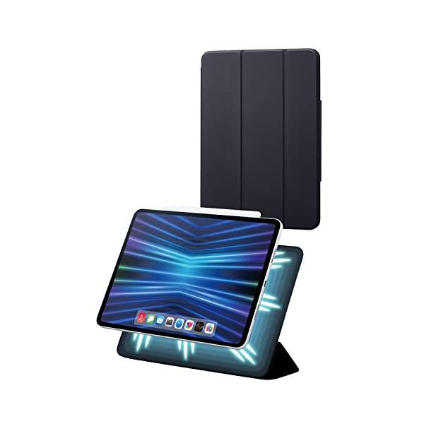 他サイト： エレコム iPad Pro 11 第4/3/2世代 (2022/2021/2020年) マグネットケース カバー 磁気吸着 ソフトレザー素材 オの商品画像