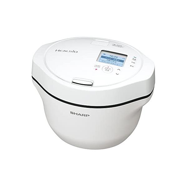 他サイト： シャープ ヘルシオ ホットクック 電気調理鍋 無水鍋 1.6L 2~4人用 スマホ連携 ホワイト KN-HW16G-Wの商品画像