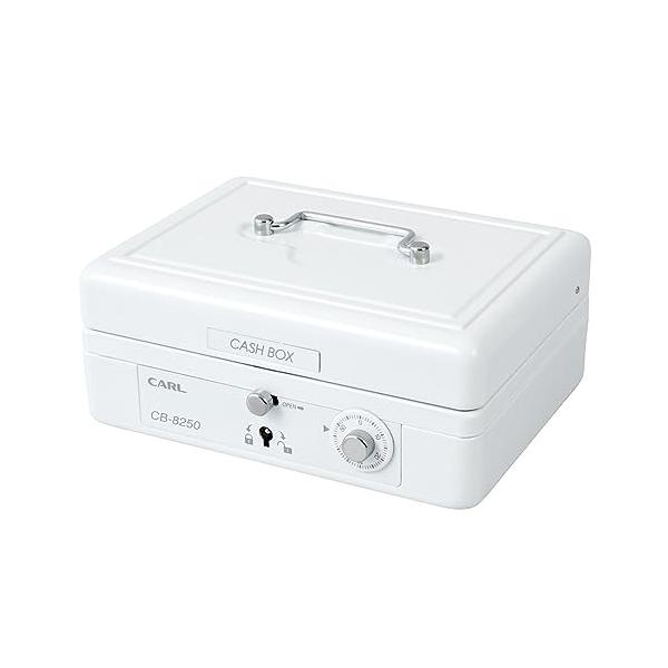 他サイト： カール事務器(CARL) そとレジ 手提げ金庫 キャッシュボックス A6 ホワイト CB-8250-Wの商品画像