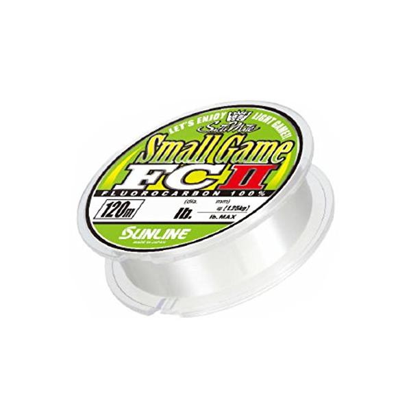 サンライン(SUNLINE) フロロカーボンライン ソルティメイト スモールゲームFC II 120m 0.9号 4lb ナチュラルクリア