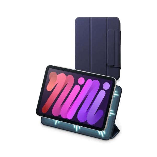 他サイト： エレコム iPad mini7 A17 Pro (2024年) mini6 (2021年) ケース マグネット吸着 三つ折りスタンド 軽量 スリの商品画像