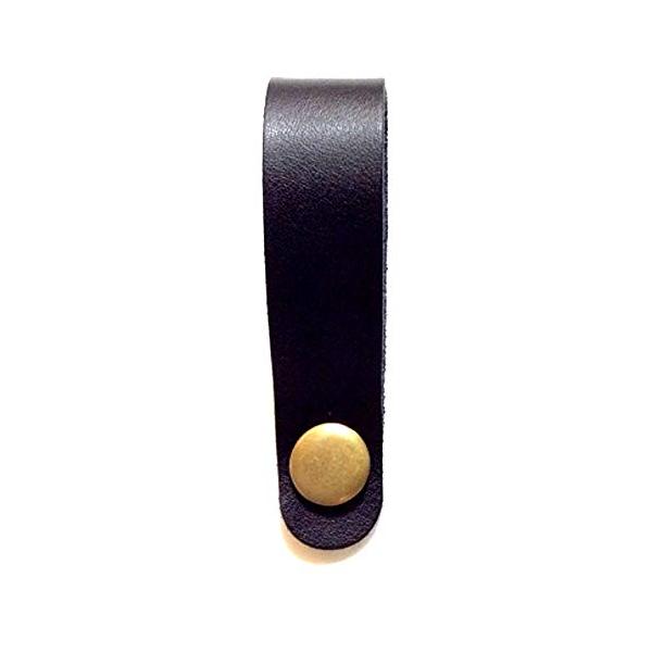 他サイト： 【KIWAYA】HS-BK ウクレレ 本革 ヘッドストラップ BLK (エンドピンタイプのウクレレにぴったり ウクレレストラップ ブラック)の商品画像