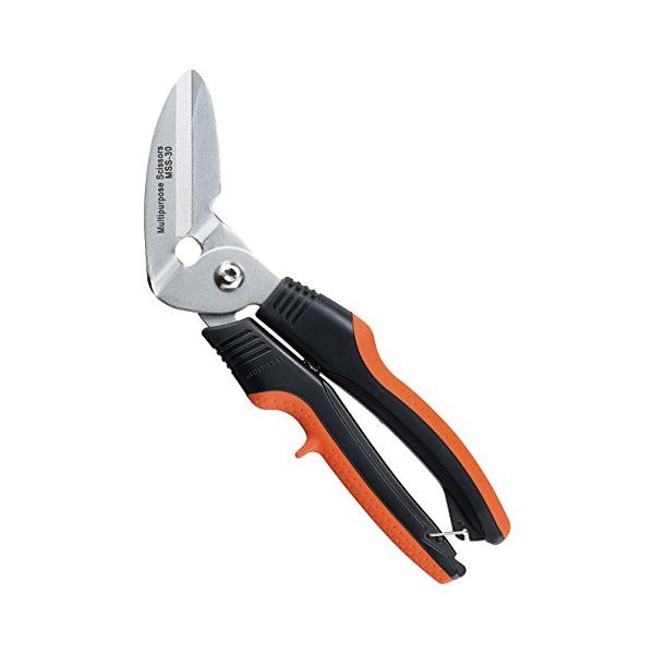 他サイト： 角利(KAKURI) 粗大ゴミ対策 強力万能ハサミ 全長 245mm 斜め刃45° カーペット 段ボール ゴミ 廃品 切断 処分 節約 多用途の商品画像