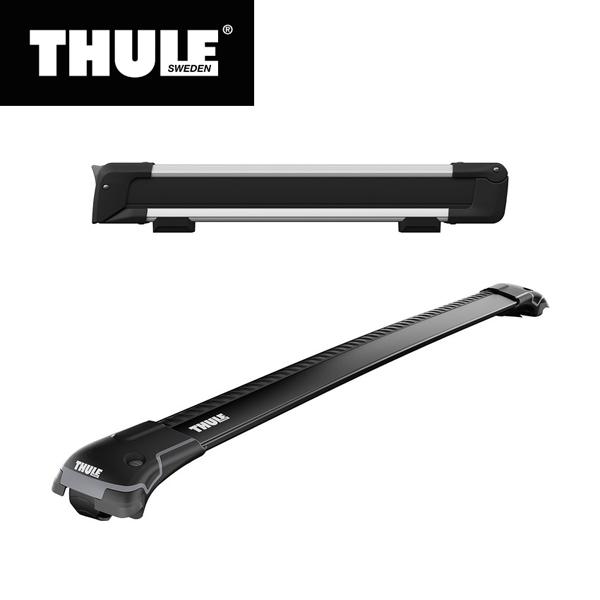 Thule スーリー ランドクルーザー プラド用ベースキャリア ウイングバーエッジ95b 新品未使用正規品 スキーキャリア スノーパック7324 J151w 50cm幅 J150w